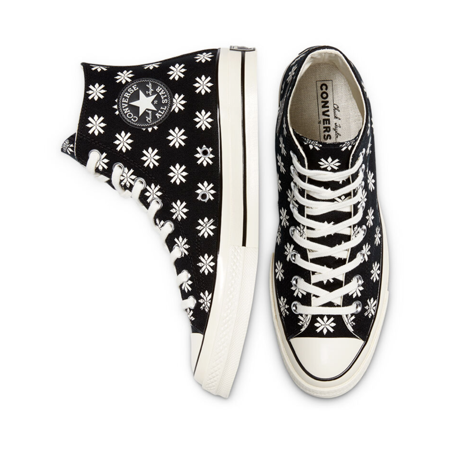 Giày Converse Chuck 70 High 'Holiday Sweater Black' 169534C - Ảnh 5