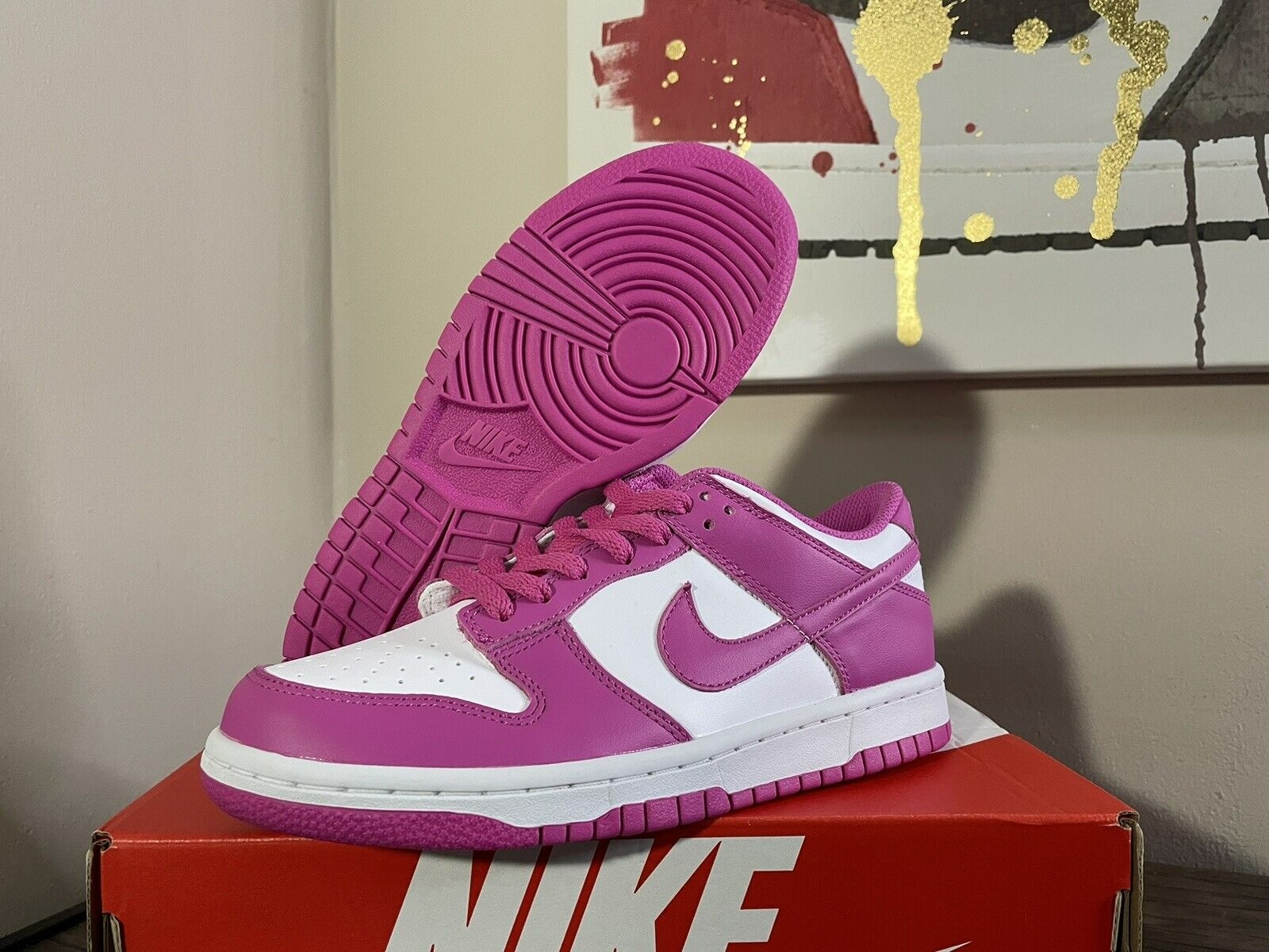 Giay Nike Dunk Low GS 'Active Fuchsia' FJ0704-100