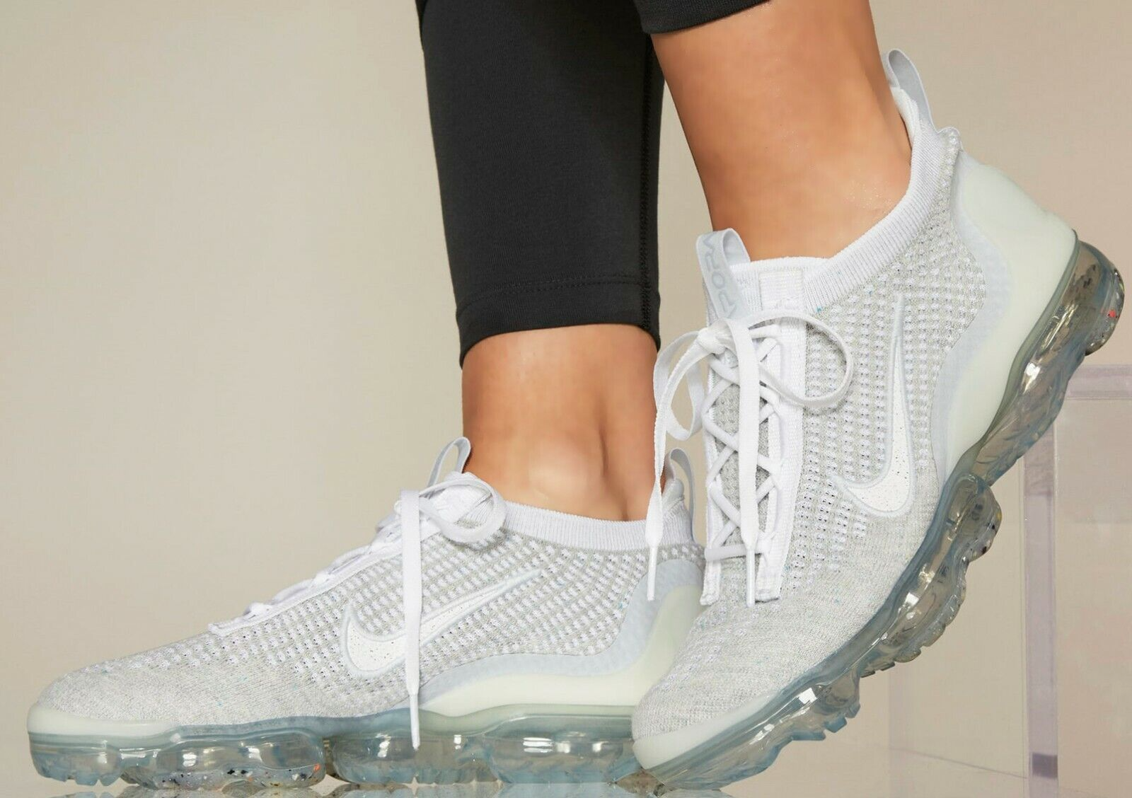 Giày Nike Wmns Air VaporMax 2021 Flyknit 'Oatmeal' DH4088-001 - Ảnh 3