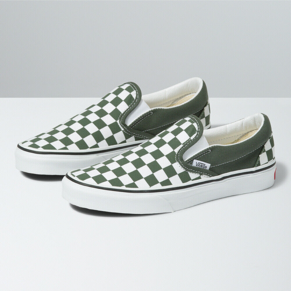 Giay Vans Classic Slip-On 'Green Caro' VN0A33TB9HO