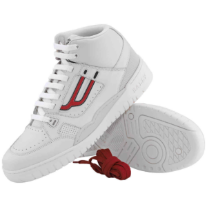 Alternative view of Giày Bally Kuba Champion King Leather High-Top 'White' 6228501