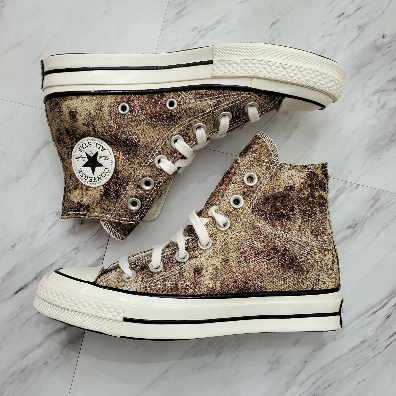 Giay Converse Elevated Metallic Chuck 70 High 'Bronze Egret Black' 570530C