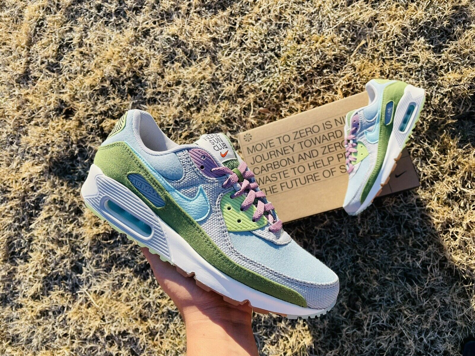 Giày Nike Air Max 90 SE 'Worn Blue Treeline' DM0036-400 - Ảnh 4