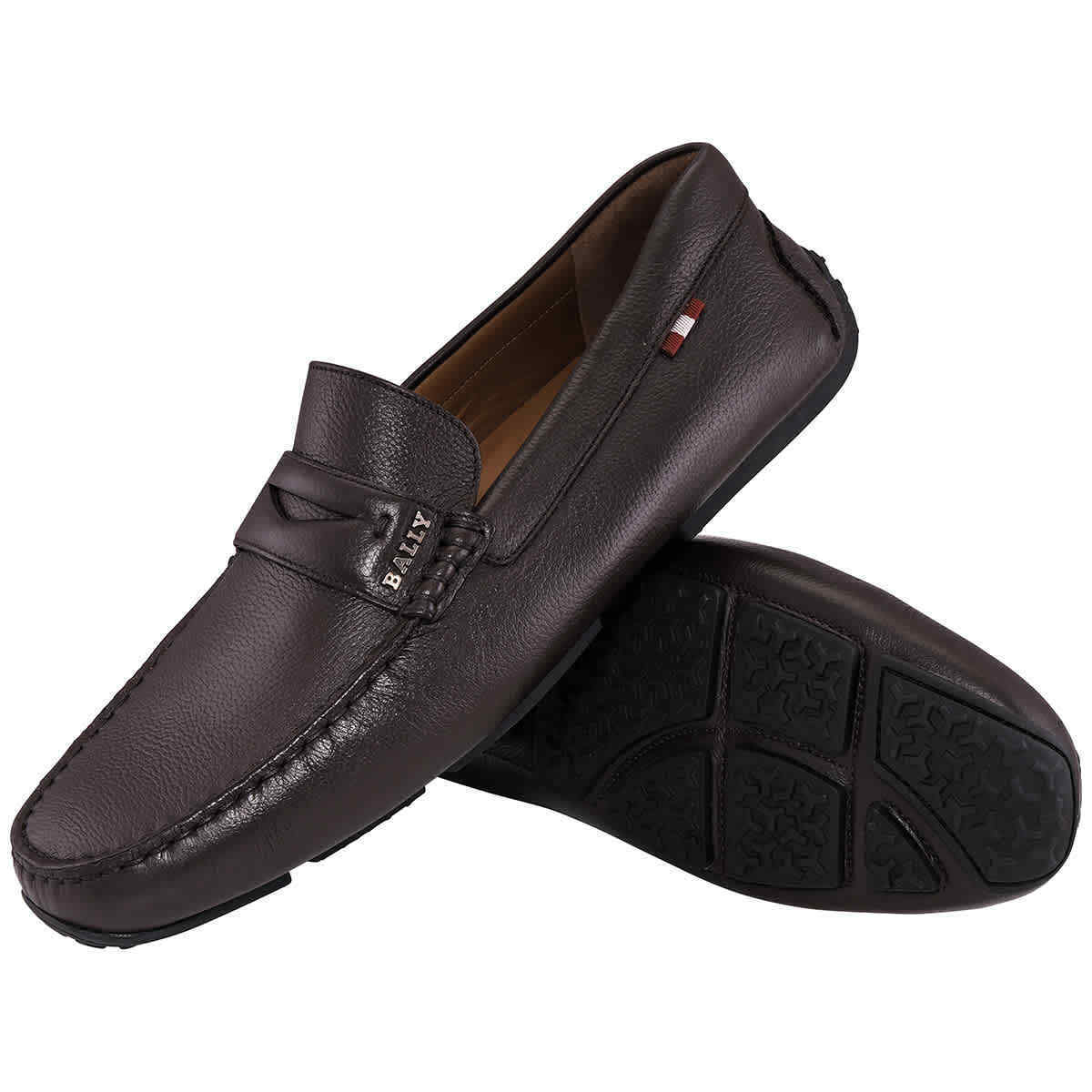Giày Bally Pavel Calf Leather Loafers 'Brown' 6217579 - Ảnh 2