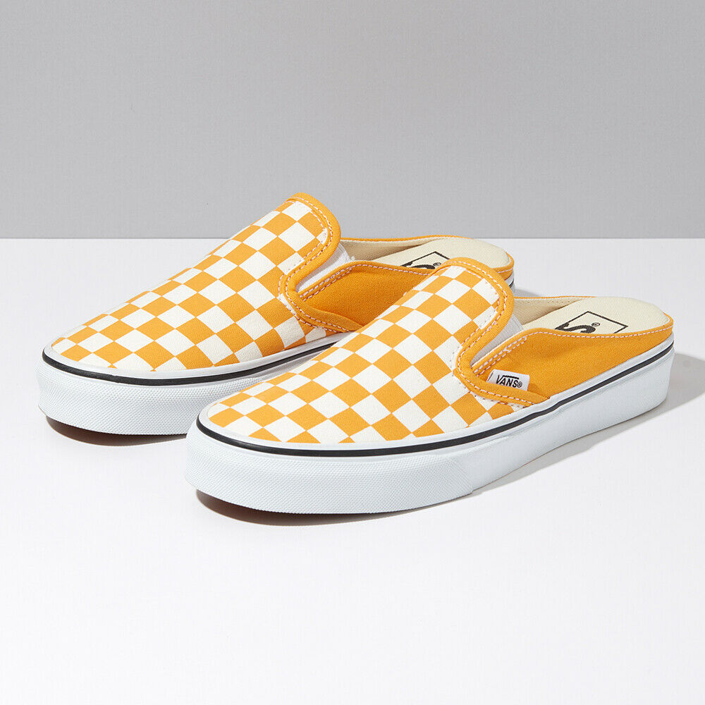 Giày Vans Checkerboard Mule Slip-On Skate Sneakers Shoes Yellow VN0A4P3UWOF - Ảnh 2