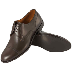 Alternative view of Giày Bally Brustel Cap Toe Leather Lace-up Derby 'Coffee' 6211825