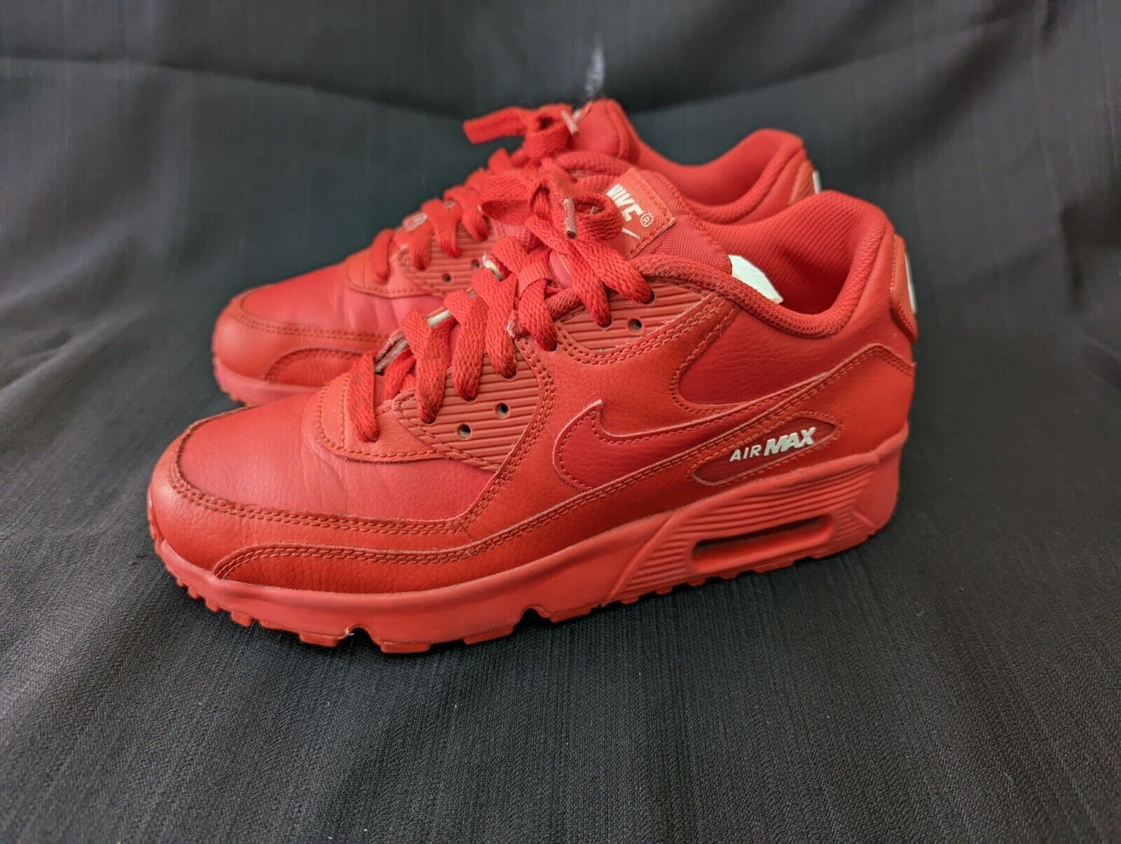 Giày Nike Air Max 90 Leather GS 'University Red' 833412-606 - Ảnh 7