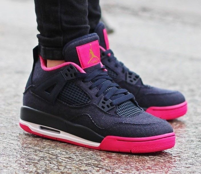 Giày Nike Air Jordan 4 Retro GG 'Denim' 487724-408 - Ảnh 2