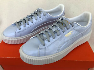 Giày Puma Basket Platform Patent Halogen Blue 363314-01 - Ảnh 6