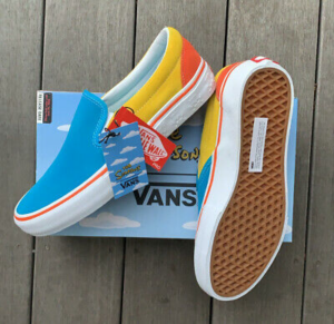 Giay Vans The Simpsons x Slip-On Pro 'Bart' VN0A347V13M