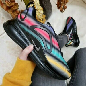 Alternative view of Giày Nike Air Max 720 Black 'Neon Streaks' AQ3196-011