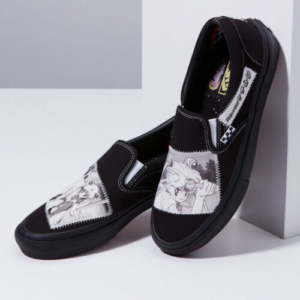 Giay Vans Slip On x Pretty Guardian Sailor Moon 'Black White' VN0A5FCAYB2