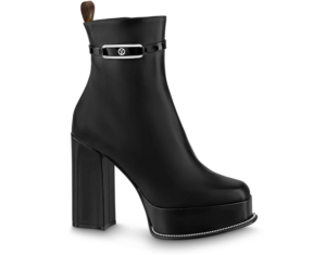 Giày Louis Vuitton Fame Platform Ankle Boots 'Black' 1AABKA