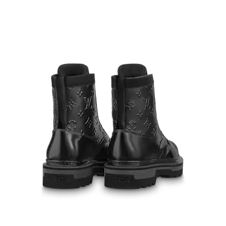 Alternative view of Giày Louis Vuitton Lv Ranger Ankle Boots Black 1A9FDN