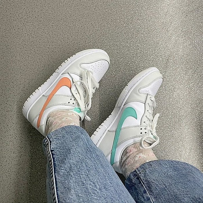 Giày Nike Dunk Low GS 'Tropical Twist' CW1590-101 - Ảnh 3