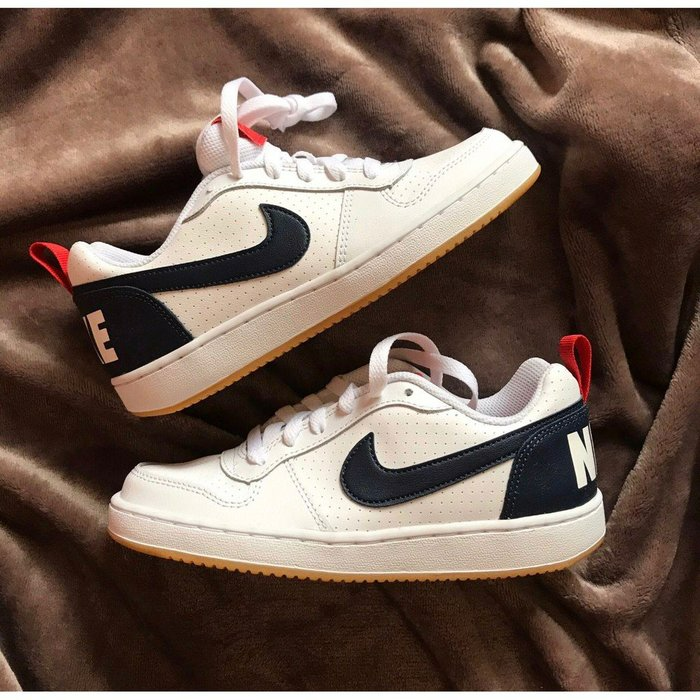 Giày Nike Court Borough Low GS 'White Obsidian Gum' 839985-105 - Ảnh 3