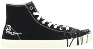 Giày Maison Margiela Vandal Tabi Canvas High 'Black Spill' S57WS0348-P2347-T8013