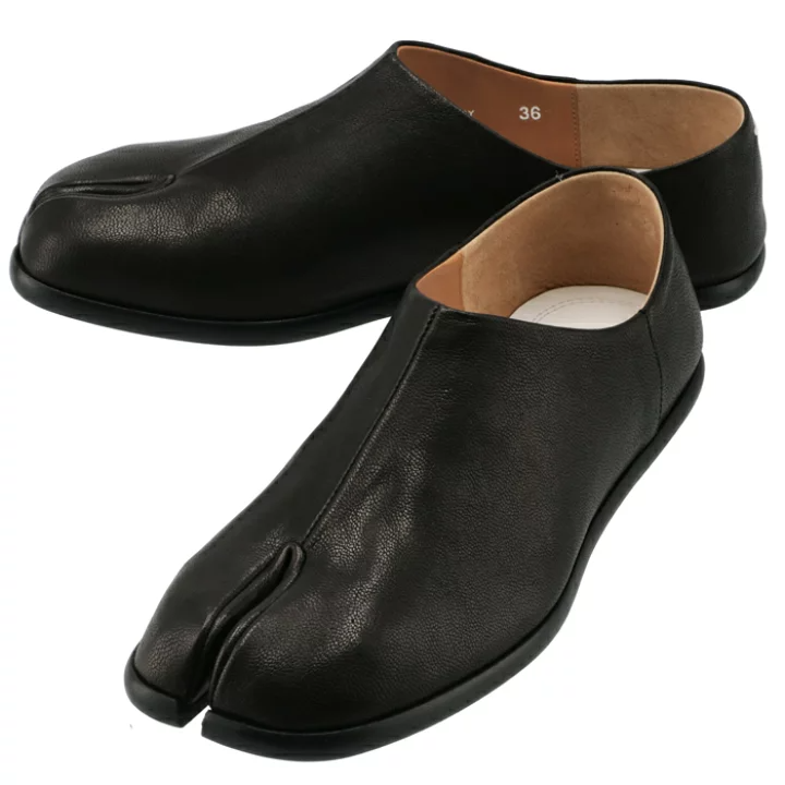 Giày Maison Margiela Tabi Leather Slip-On 'Black' S58WR0033P3753T8013 - Ảnh 4