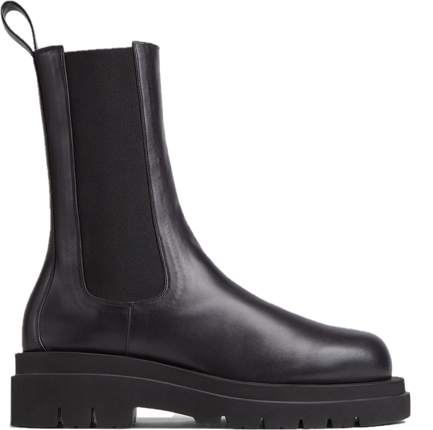 Giay Bottega Veneta Lug Shearling 'Black' 676890V1BN11000