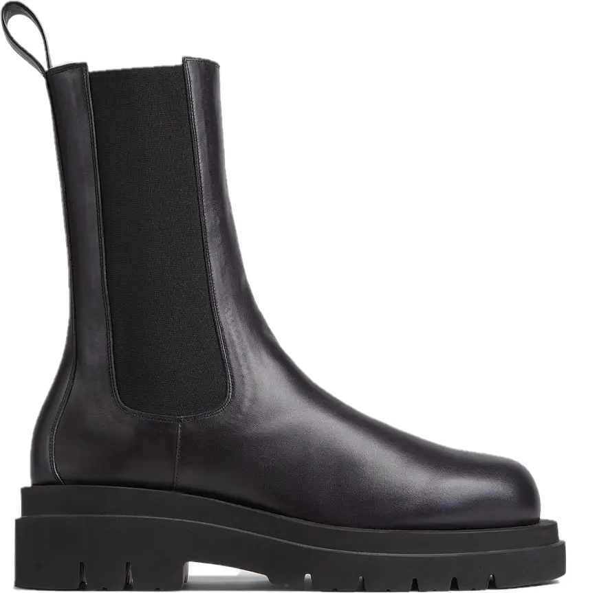 Giay Bottega Veneta Lug Shearling 'Black' 676890V1BN11000