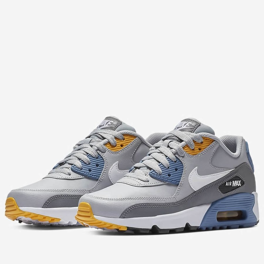 Giày Nike Air Max 90 Leather 'Woft Grey White' 833412-026 - Ảnh 5