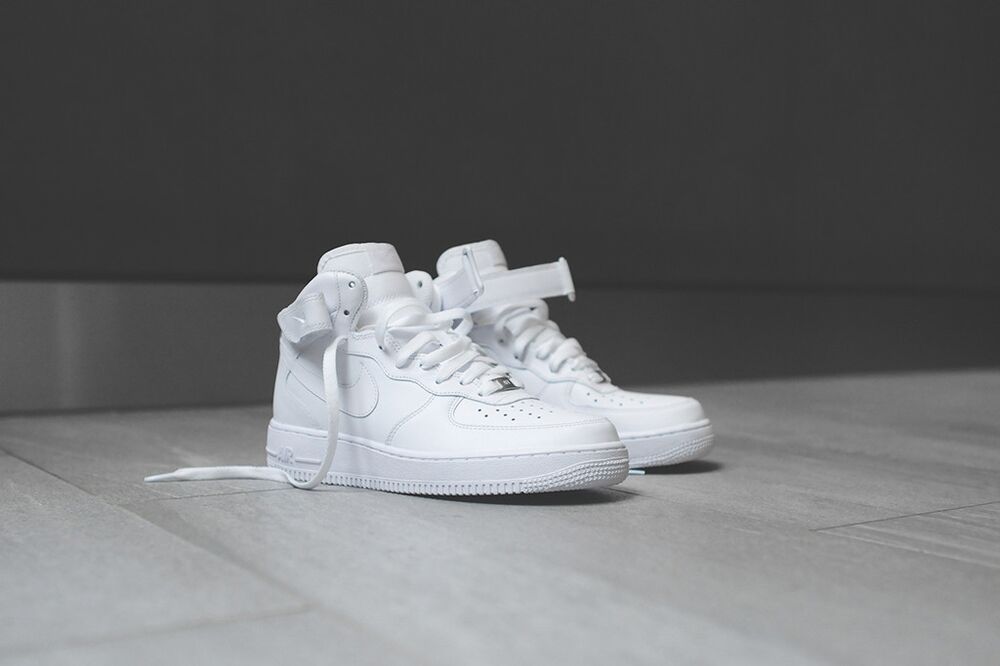 Giày Nike Air Force 1 Mid 'All White' 07 315123-111 - Ảnh 9