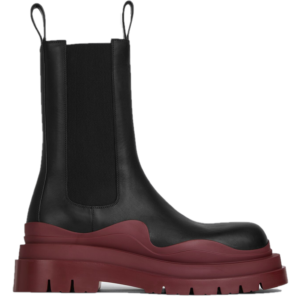 Giay Bottega Veneta Tire Chelsea Boot 'Black Cherry' 630284VBS501507