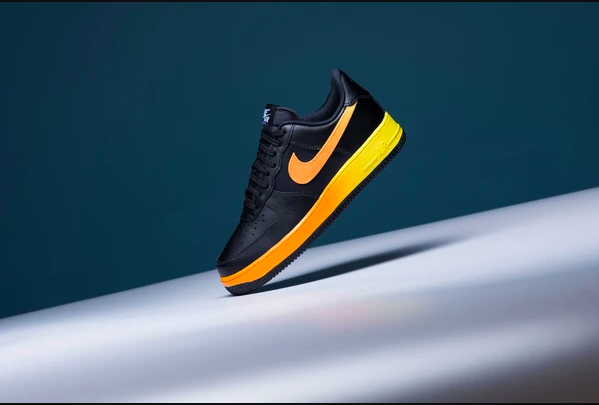 Giày Nike Air Force 1 Low '07 LV8 'Black Orange Peel' CJ0524-001 - Ảnh 4