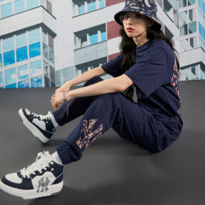 Giay MLB Chunky Liner High New York Yankees 'Navy' 3ASXCB12N-50NYD