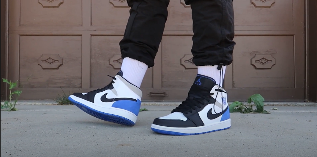 Giày Nike Air Jordan 1 Mid SE 'Union Royal' 852542-102 - Ảnh 3