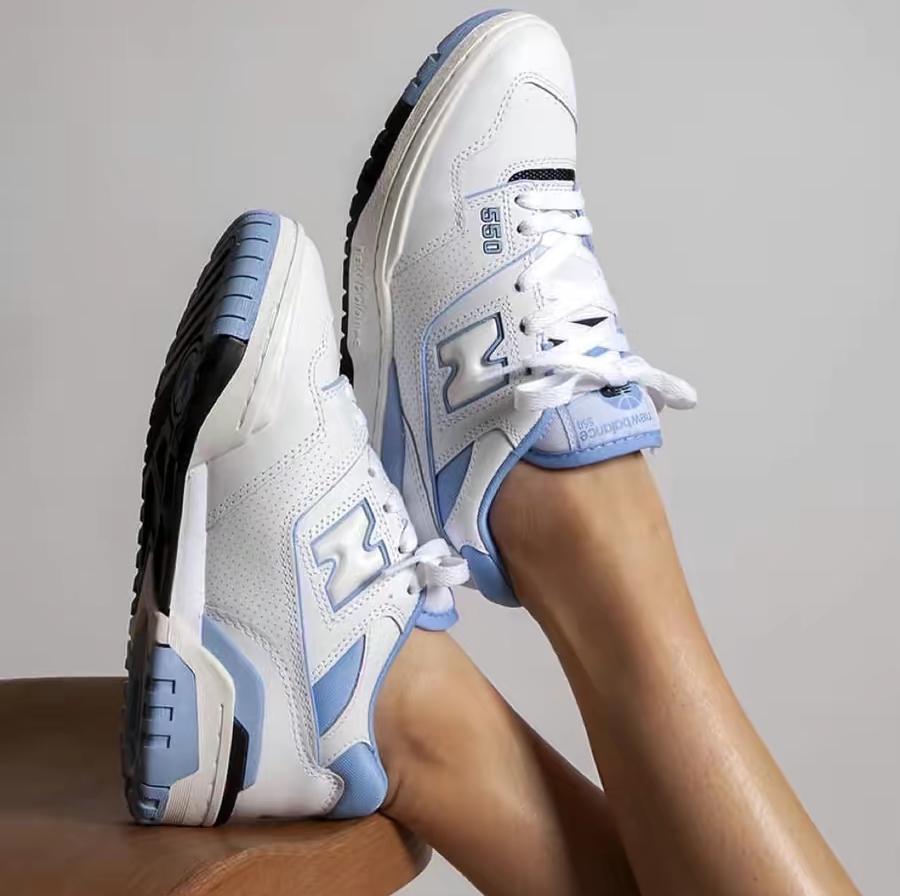 Giày New Balance 550 UNC 'White University Blue' BB550HL1 - Ảnh 3