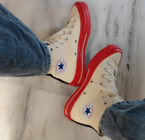 Giay Converse  Comme des Garcons Play x Chuck 70 High 'Pristine Red' A01794C