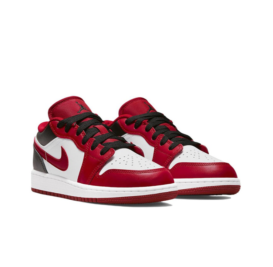 Giày Nike Air Jordan 1 Low GS 'Reverse Black Toe' 553560-163 - Ảnh 6