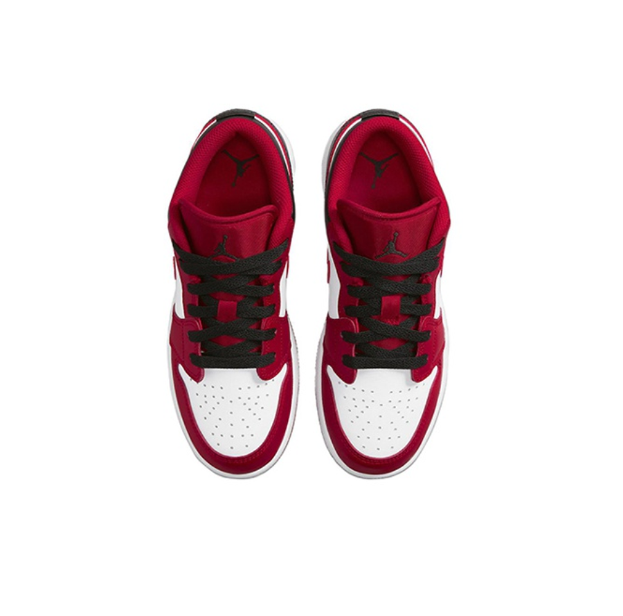 Giày Nike Air Jordan 1 Low GS 'Reverse Black Toe' 553560-163 - Ảnh 7