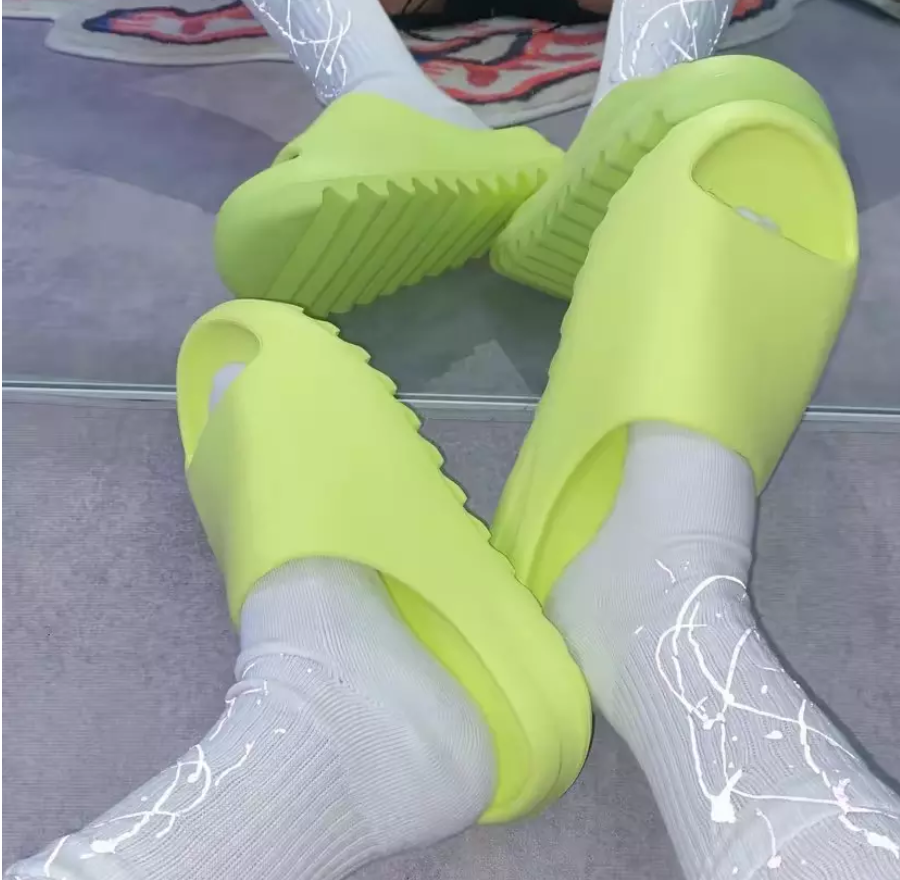 Dép Adidas Yeezy Slide 'Glow Green' HQ6447 - Ảnh 2