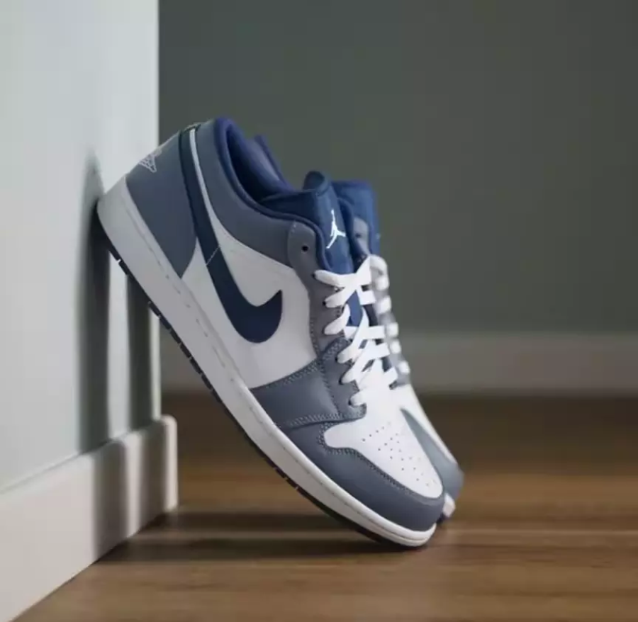 Giày Nike Air Jordan 1 Low 'Ashen Slate' 553558-414 - Ảnh 8