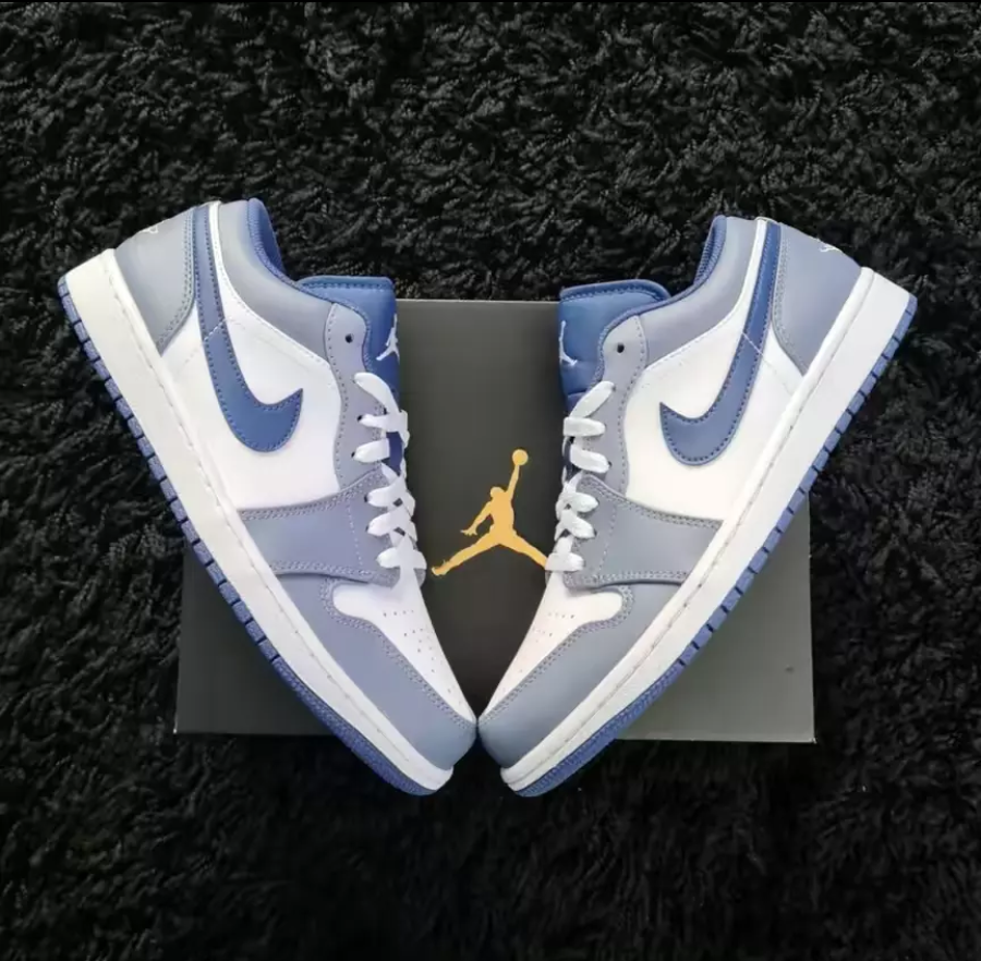 Giày Nike Air Jordan 1 Low 'Ashen Slate' 553558-414 - Ảnh 7