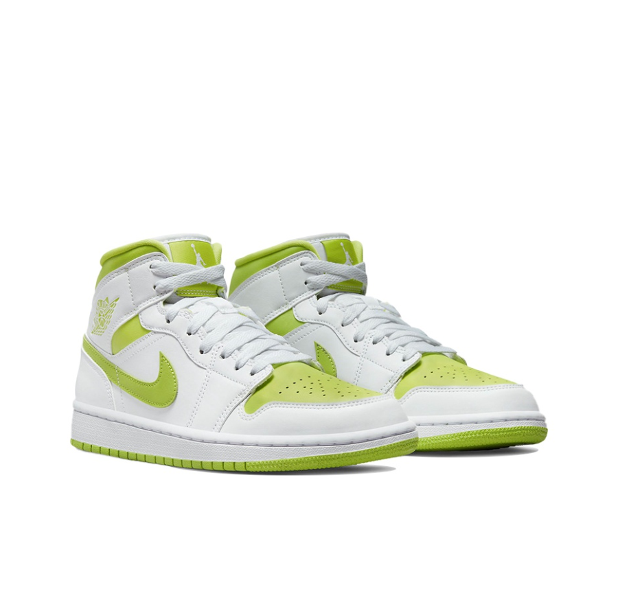 Giày Nike Wmns Air Jordan 1 Mid 'White Lime' BQ6472-131 - Ảnh 6