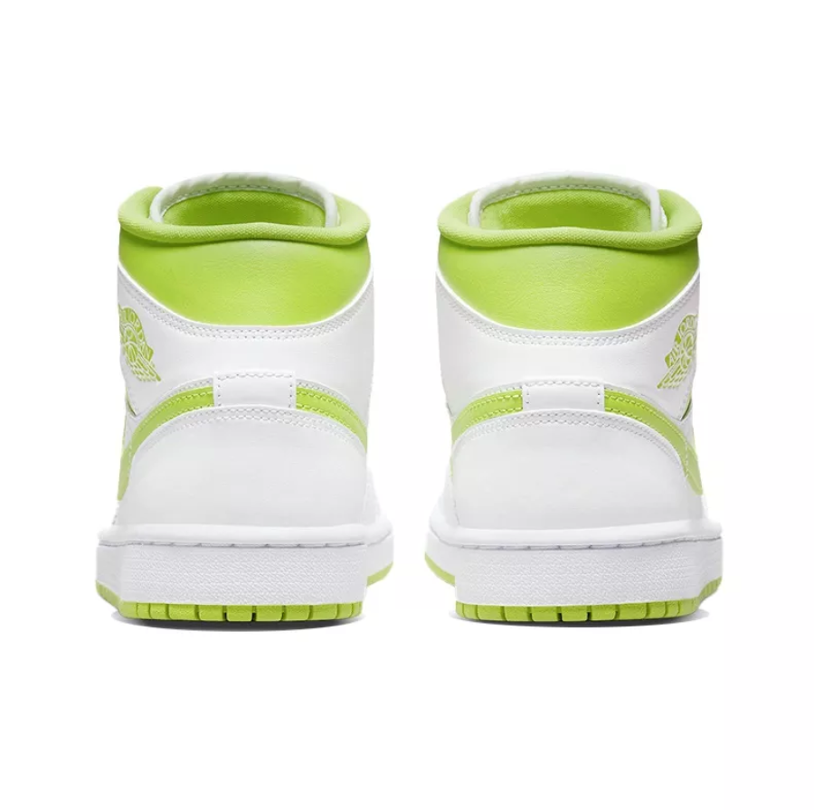 Giày Nike Wmns Air Jordan 1 Mid 'White Lime' BQ6472-131 - Ảnh 8
