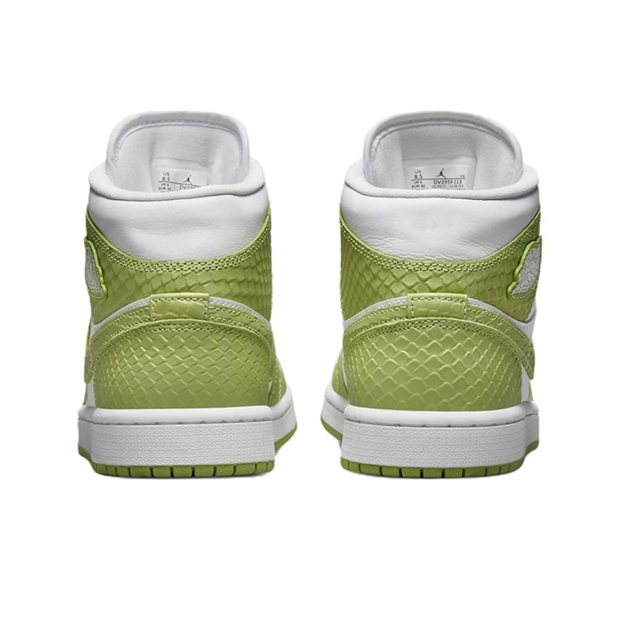 Giày Nike Air Jordan 1 Mid 'Green Python' DV2959-113 - Ảnh 6