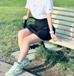 Alternative view of Giày Nike Air Jordan 1 Mid 'Green Python' DV2959-113