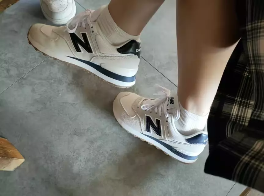 Giày New Balance 574 'White Navy' ML574TF2 - Ảnh 2