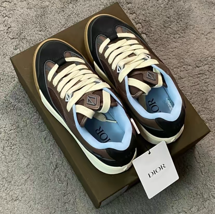 Giày Dior B713 x Travis Scott 'Black Mocha' 3SN281ZNV-H967 - Ảnh 3