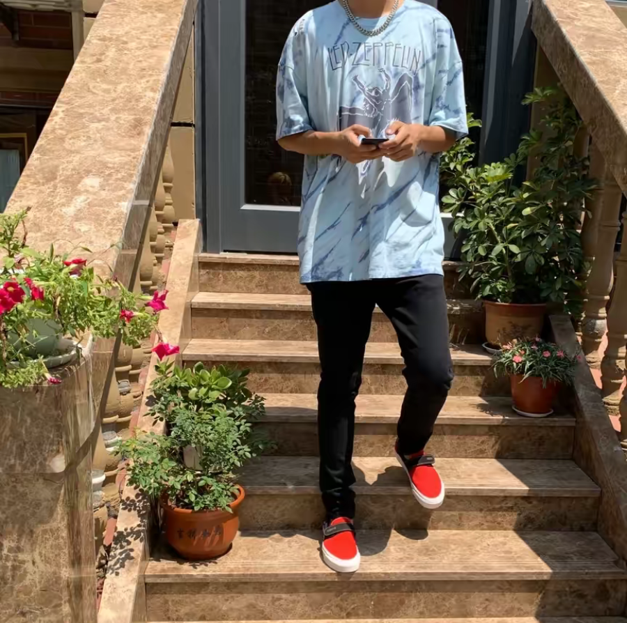 Giày Vans Slip-On 47 Fear of God 'Red Black' VN0A3J9FPQR - Ảnh 2