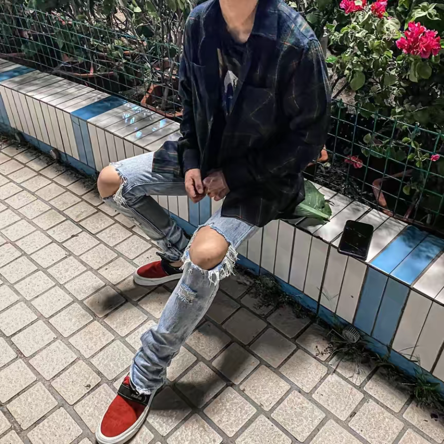 Giày Vans Slip-On 47 Fear of God 'Red Black' VN0A3J9FPQR - Ảnh 4