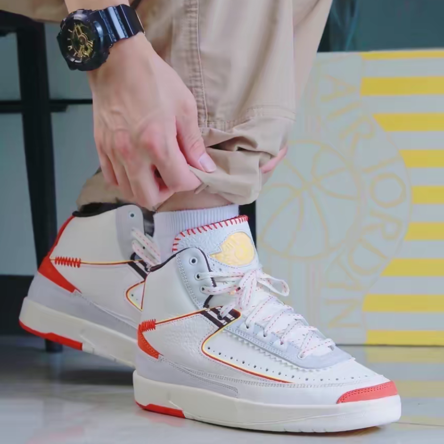 Alternative view of Giày Nike Air Jordan 2 Retro Maison 'Chateau Rouge' DO5254-180