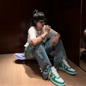 Alternative view of Giày Nike Air Force 1 Low x Louis Vuitton Virgil Abloh 'White Green'