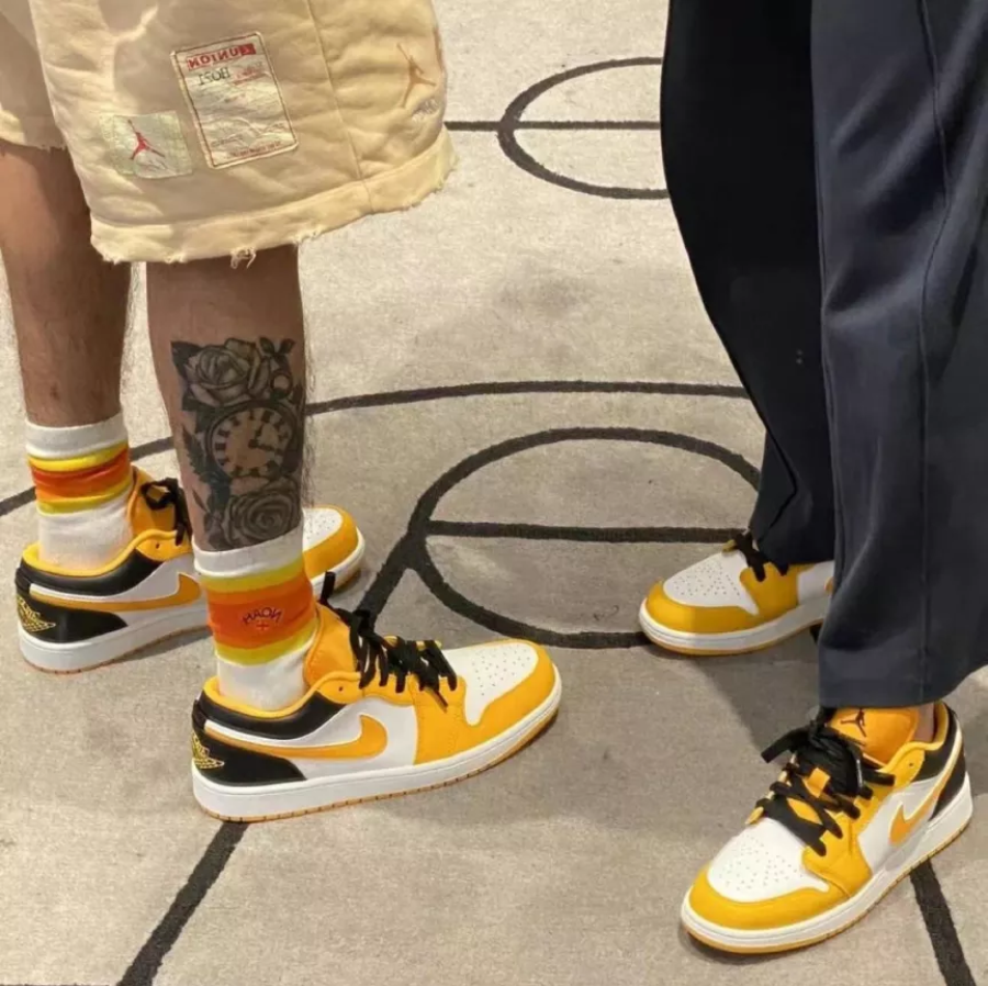 Giày Nike Air Jordan 1 Low 'Taxi' 553560-701 - Ảnh 6