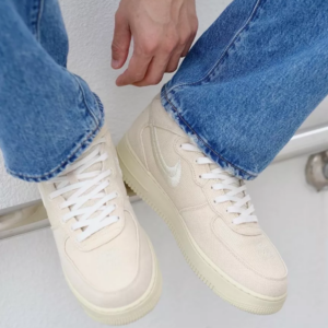 Giay Nike Air Force 1 Mid 'Stussy Fossil' DJ7841-200