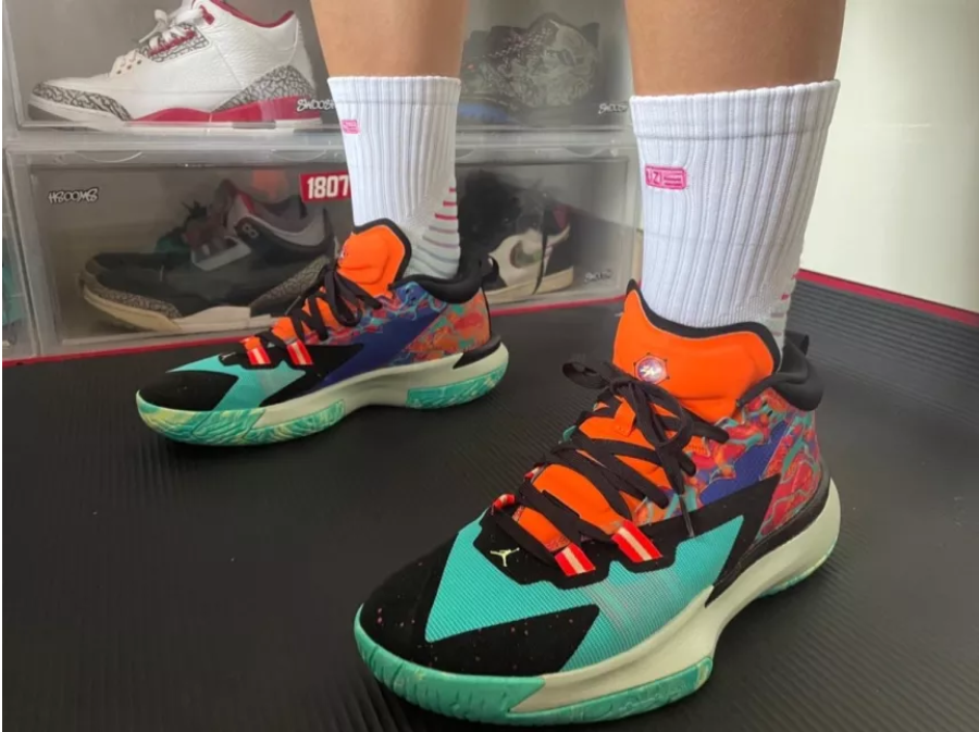 Giày Nike Air Jordan Zion 1 Planet Z 'Hyper Jade' DA3129-800 - Ảnh 2